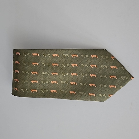 Tommy Bahama Off Island Jungle Green Golf Tie Golfer Master’s Tiger Woods Putter - Picture 2 of 7